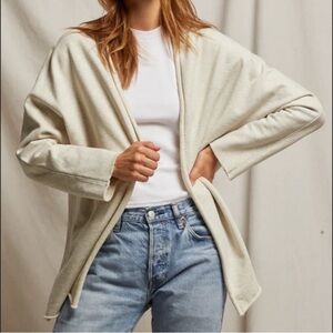 NWT PerfectWhite Tee Celeste Long Sleeve Cardigan - Oatmeal